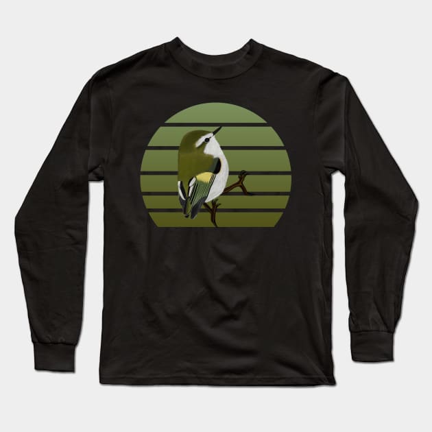 jz.birds Rifleman Bird Animal Art Long Sleeve T-Shirt by jzbirds